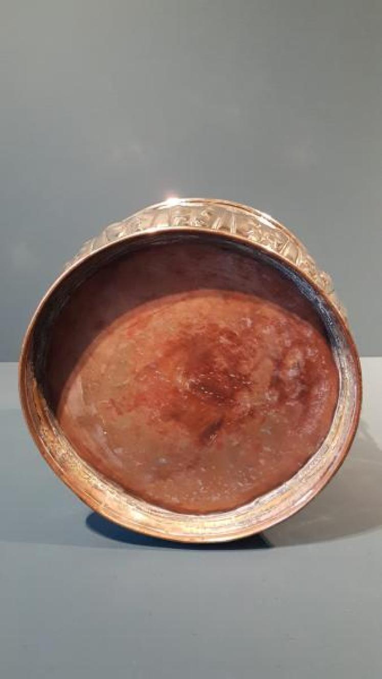 Victorian Embossed Brass Planter - Image 4