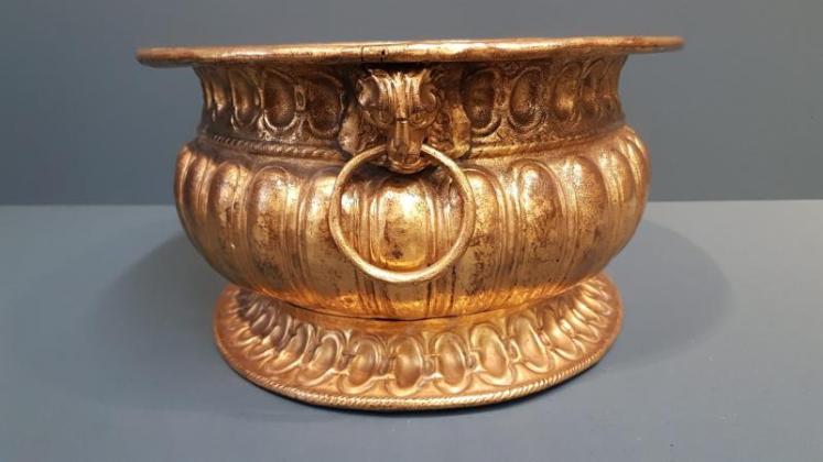 George III Gilt Brass Wine Cooler or Planter - Image 3