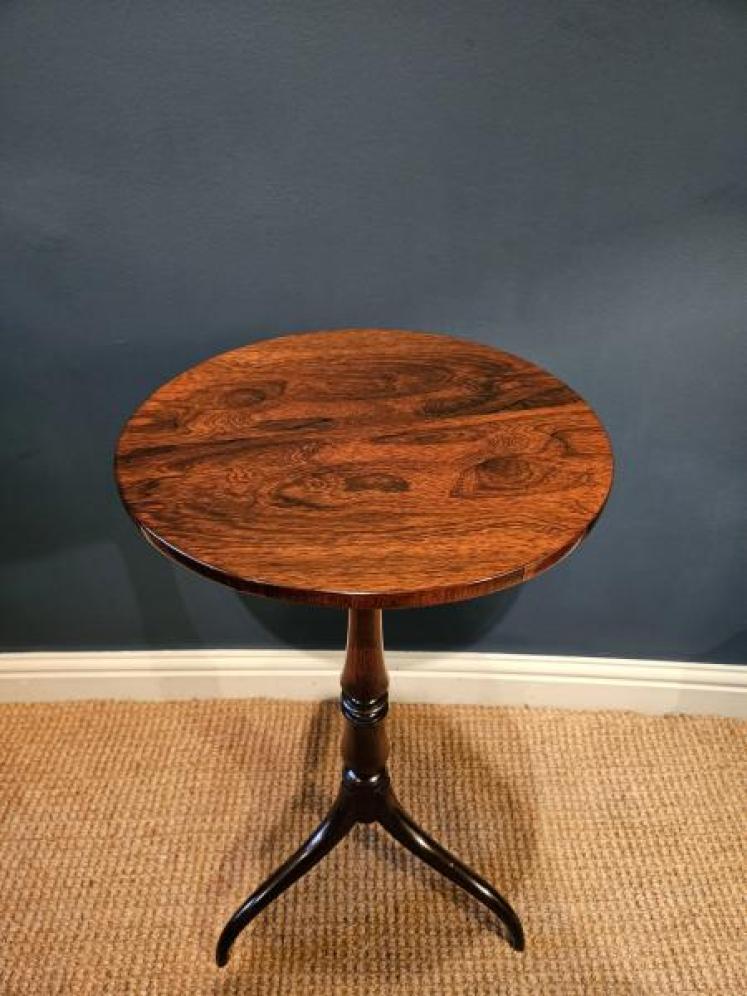 Regency Rosewood Tripod Table - Image 7