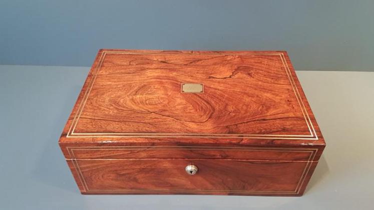 Early Victorian Rosewood Writing Box  - Image 2