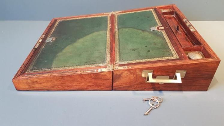 Early Victorian Rosewood Writing Box  - Image 3
