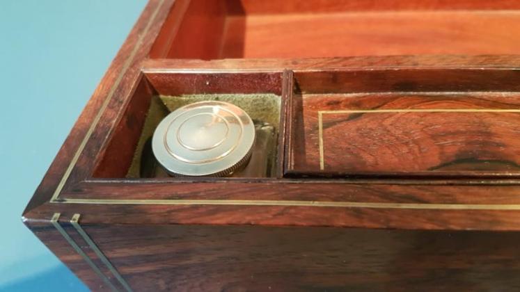Early Victorian Rosewood Writing Box  - Image 5