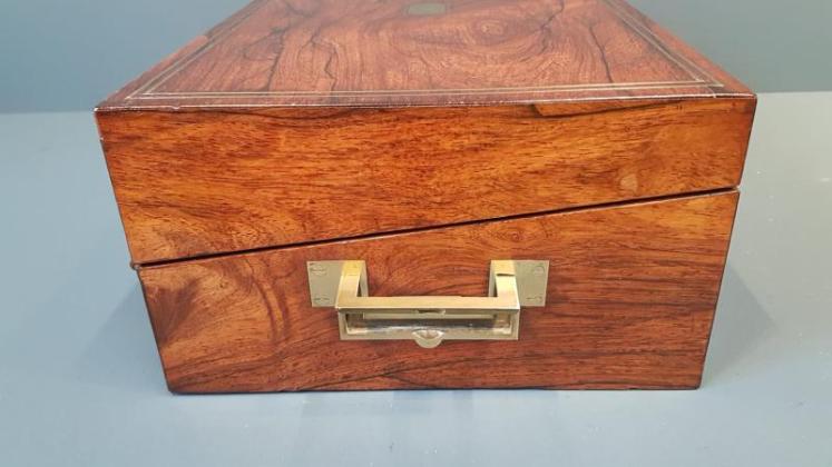 Early Victorian Rosewood Writing Box  - Image 7