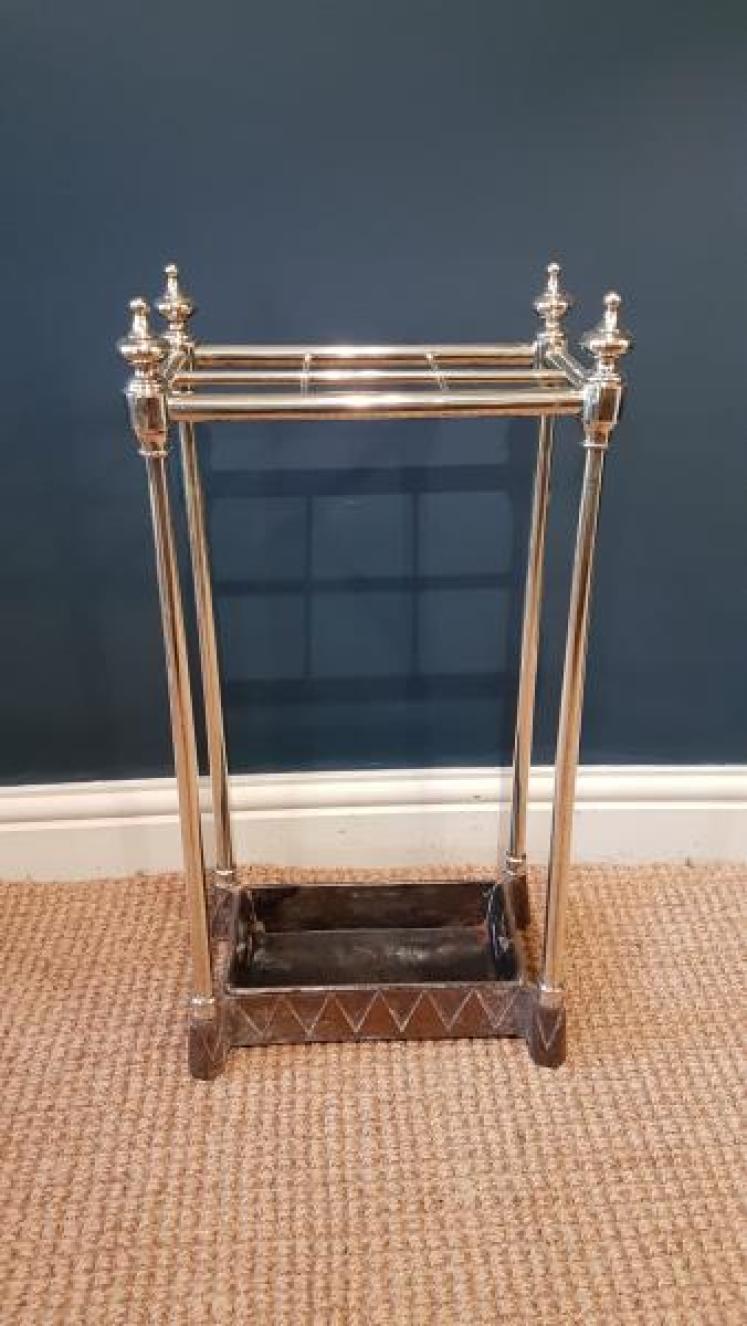 Victorian Brass and Cast Iron Stick Stand - Image 2