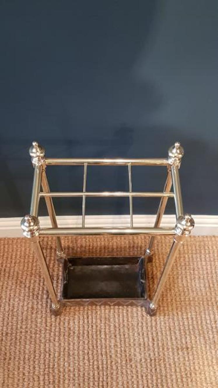 Victorian Brass and Cast Iron Stick Stand - Image 3