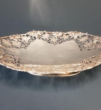 Fine Quality Solid Silver Grape Dish