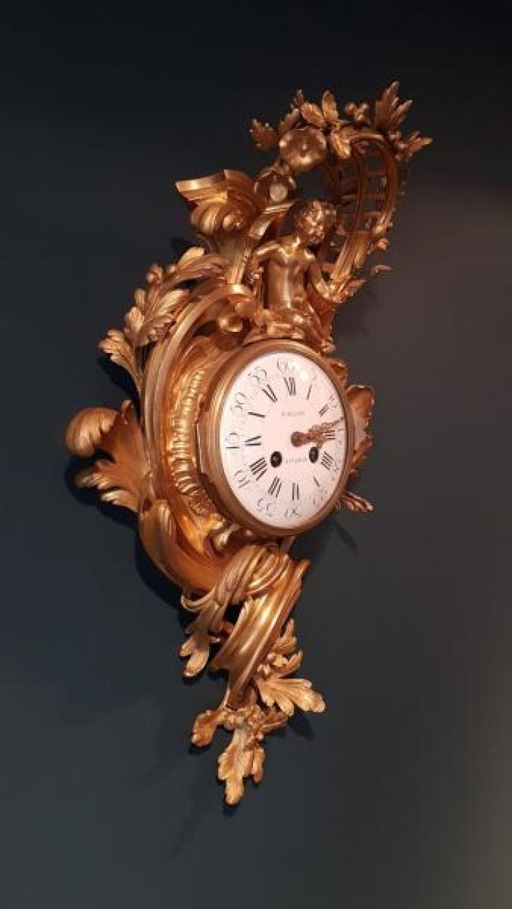18th Century French Ormolu Cartel Clock By Baillon - Image 5