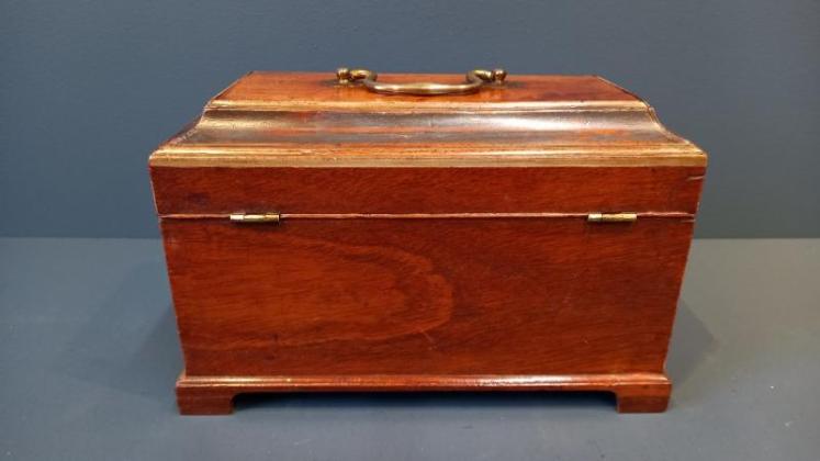 George III Mahogany Painted Collectors Box - Image 6