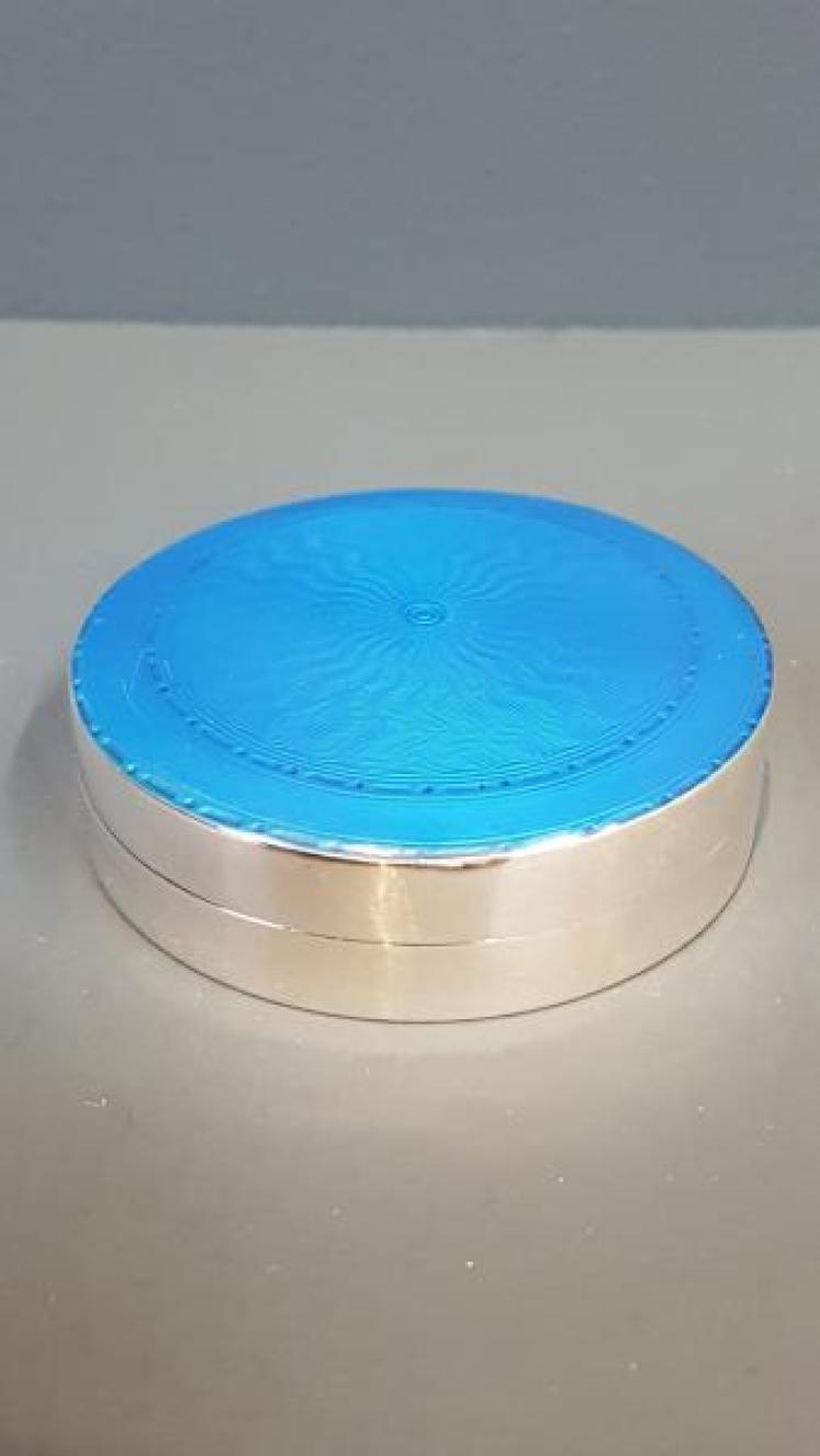 Edwardian Liberty Silver and Enamel Box - Image 1