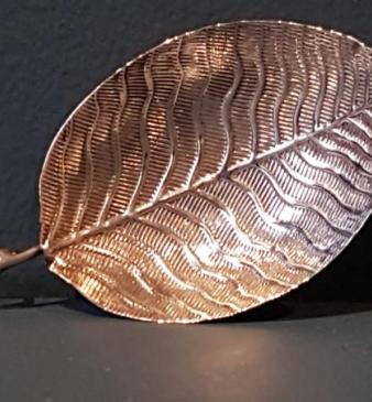 Unusual George III Silver Leaf Caddy Spoon 