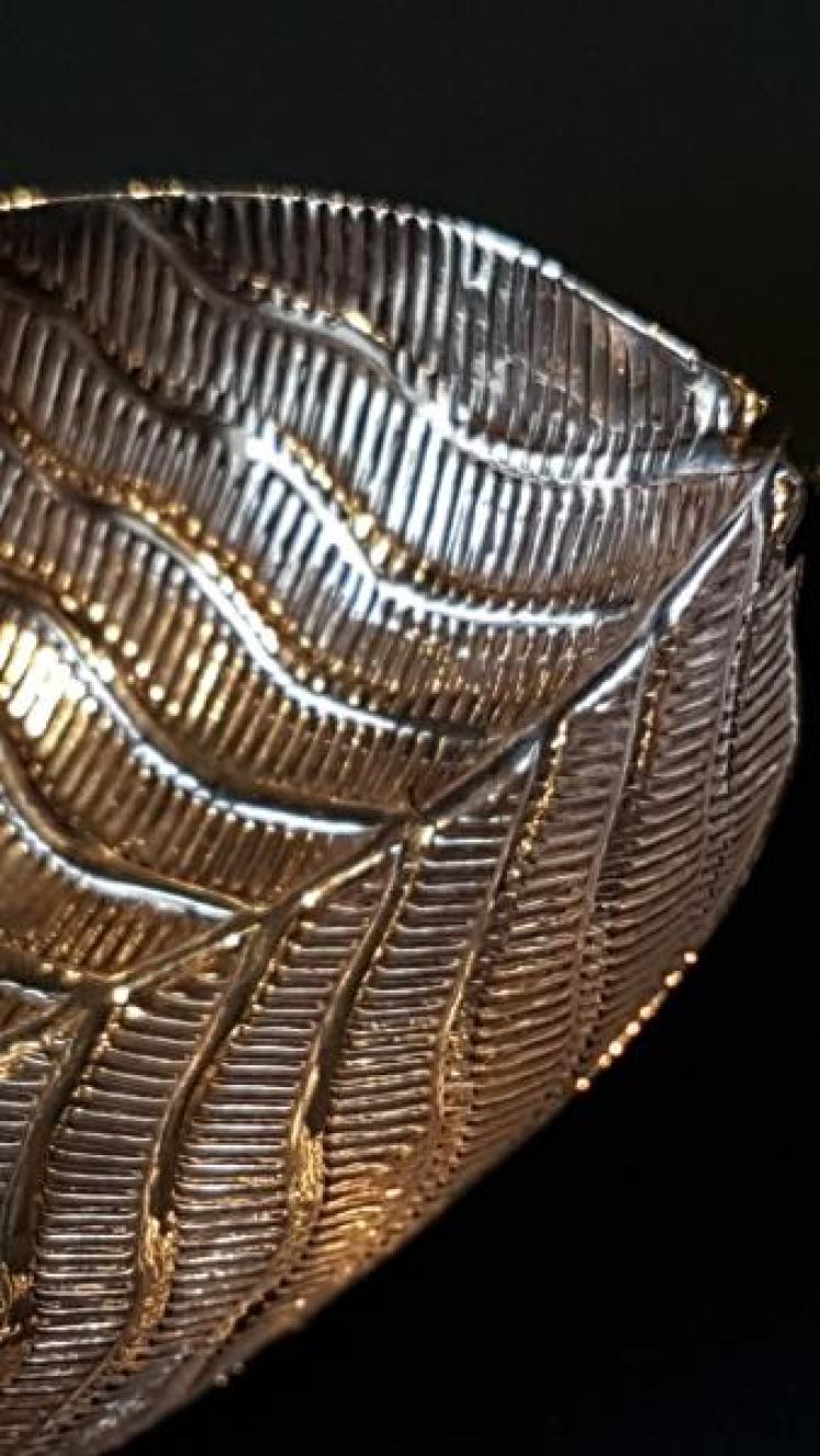 Unusual George III Silver Leaf Caddy Spoon  - Image 2