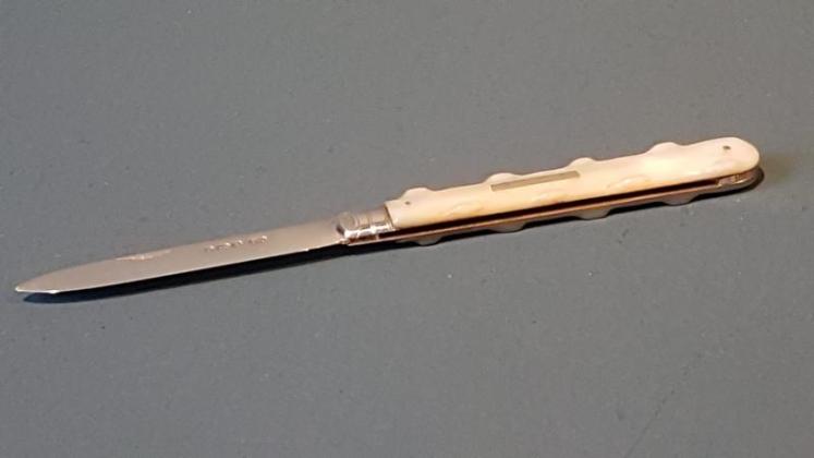 Victorian Silver and Mother of Pearl Pen Knife  - Image 1