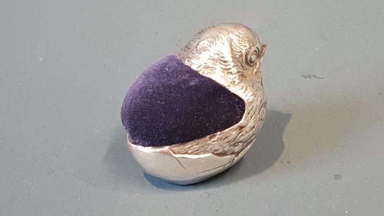 Sampson Mordan Silver Chick Pin Cushion  - Image 3