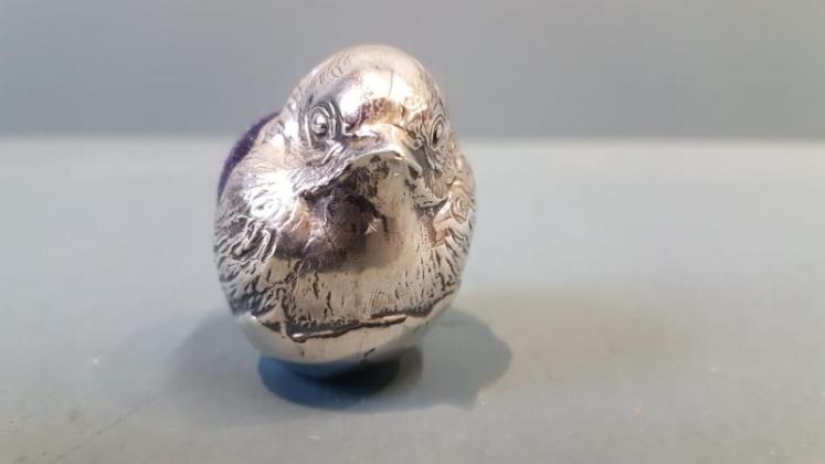 Sampson Mordan Silver Chick Pin Cushion  - Image 5