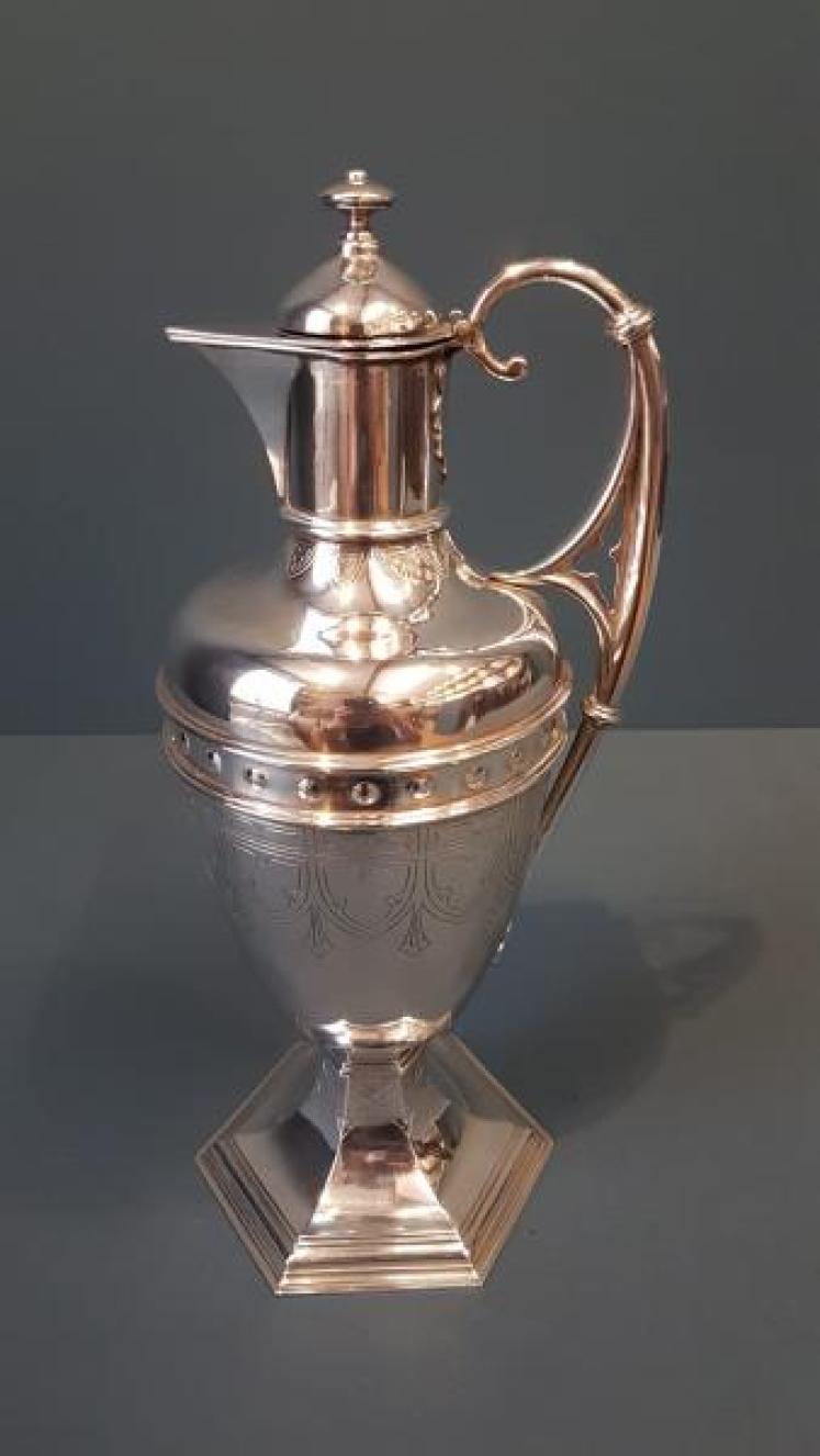 Large George V Silver Wine Ewer - Image 1