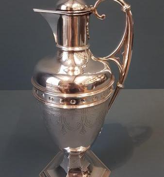 Large George V Silver Wine Ewer
