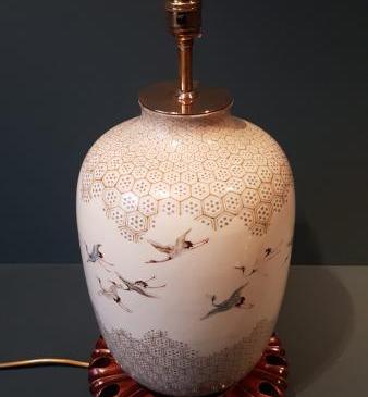 Edwardian Oriental Vase Lamp