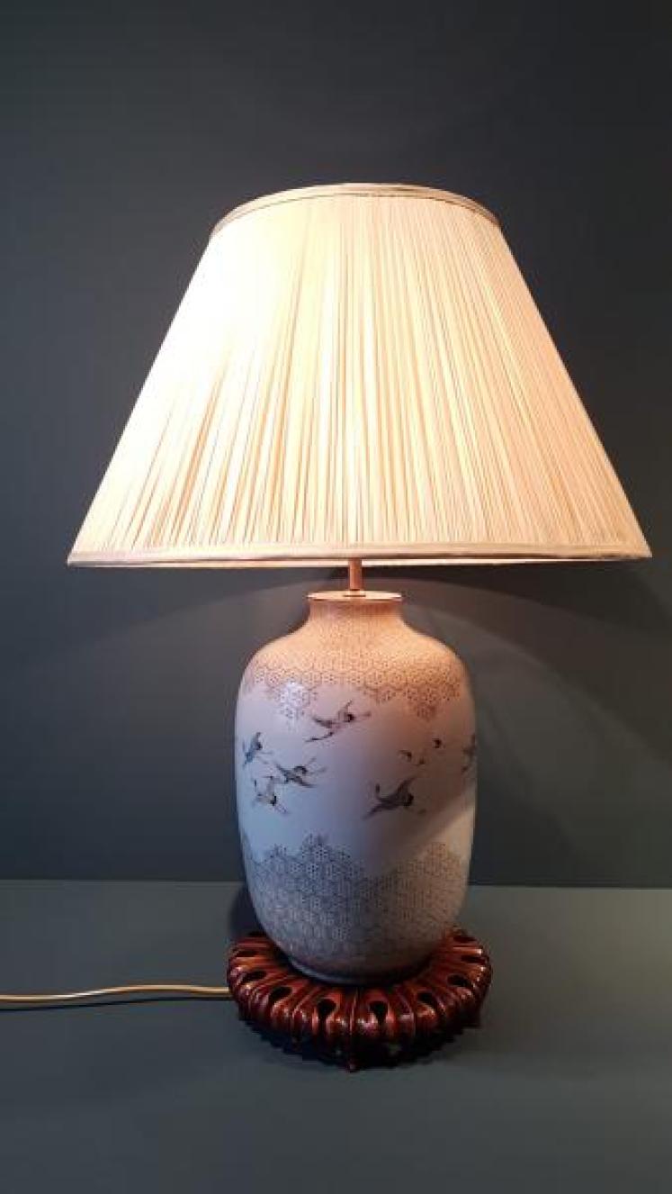 Edwardian Oriental Vase Lamp - Image 6