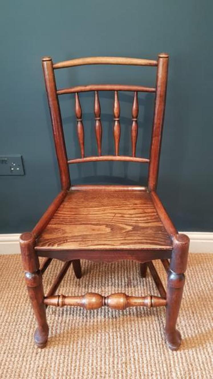 Set of 6 George III Ash and Elm Country Chairs - Image 3