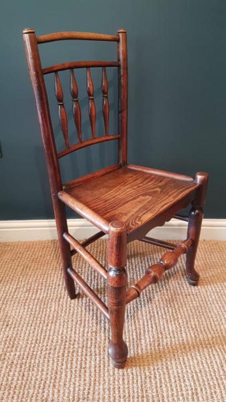Set of 6 George III Ash and Elm Country Chairs - Image 4