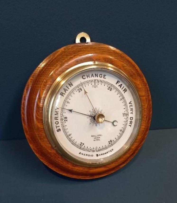 Victorian Dolland of London Golden Oak Barometer - Image 7