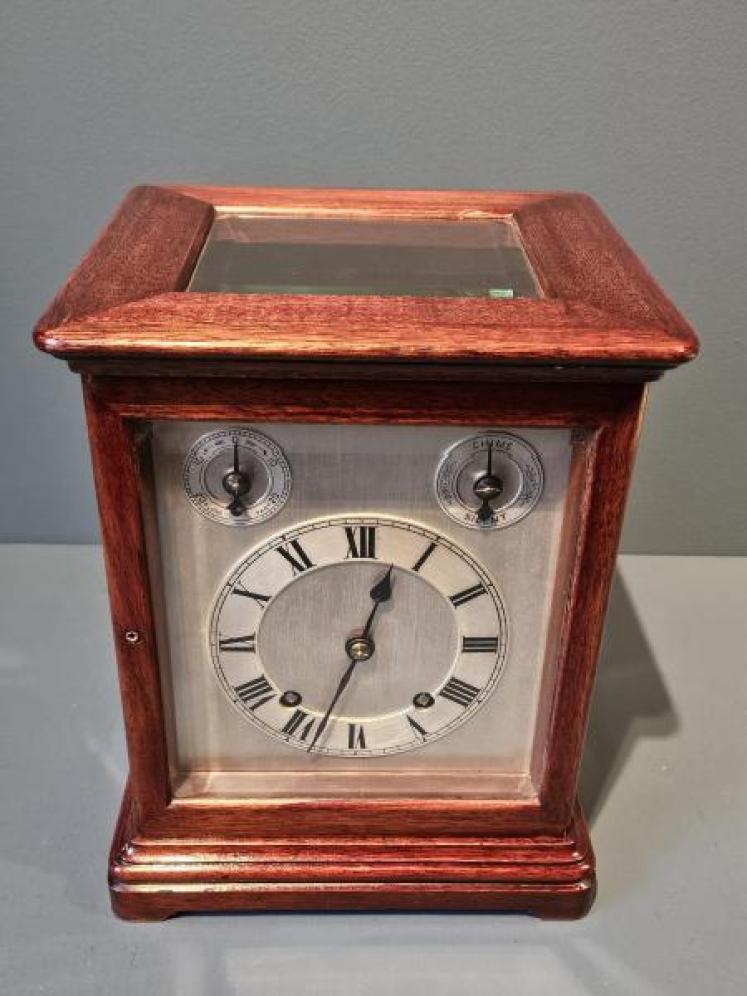 Mahogany Cased Four Glass Mantel Clock  - Image 2