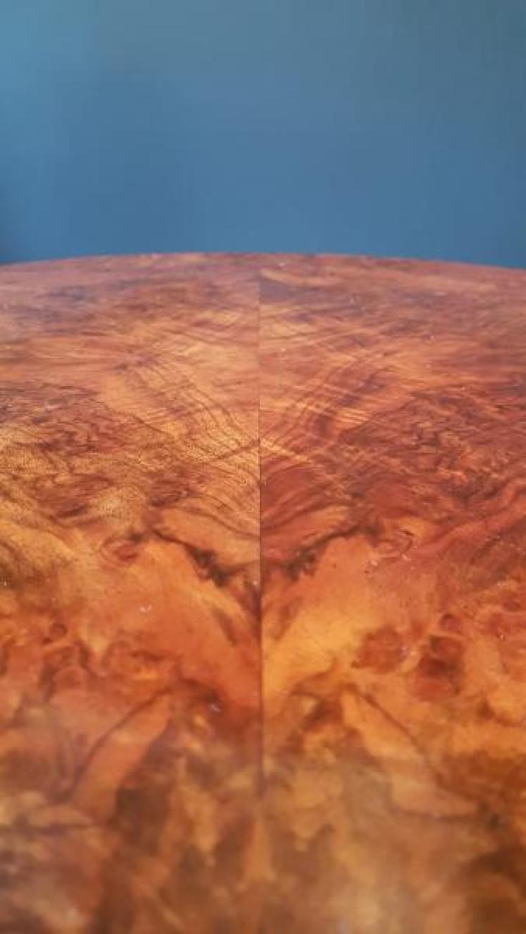 Fine Victorian Burr Walnut Lamp Table  - Image 6