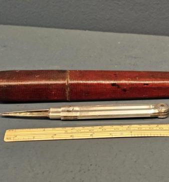 Early Victorian Silver Draughtsman Dividers 