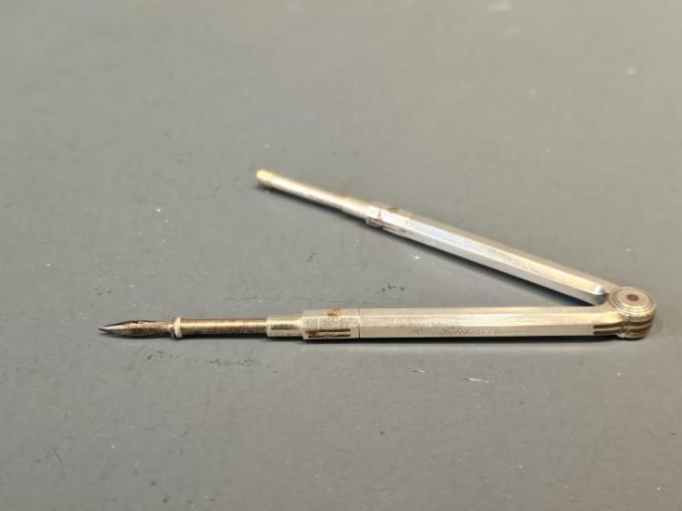 Early Victorian Silver Draughtsman Dividers  - Image 4