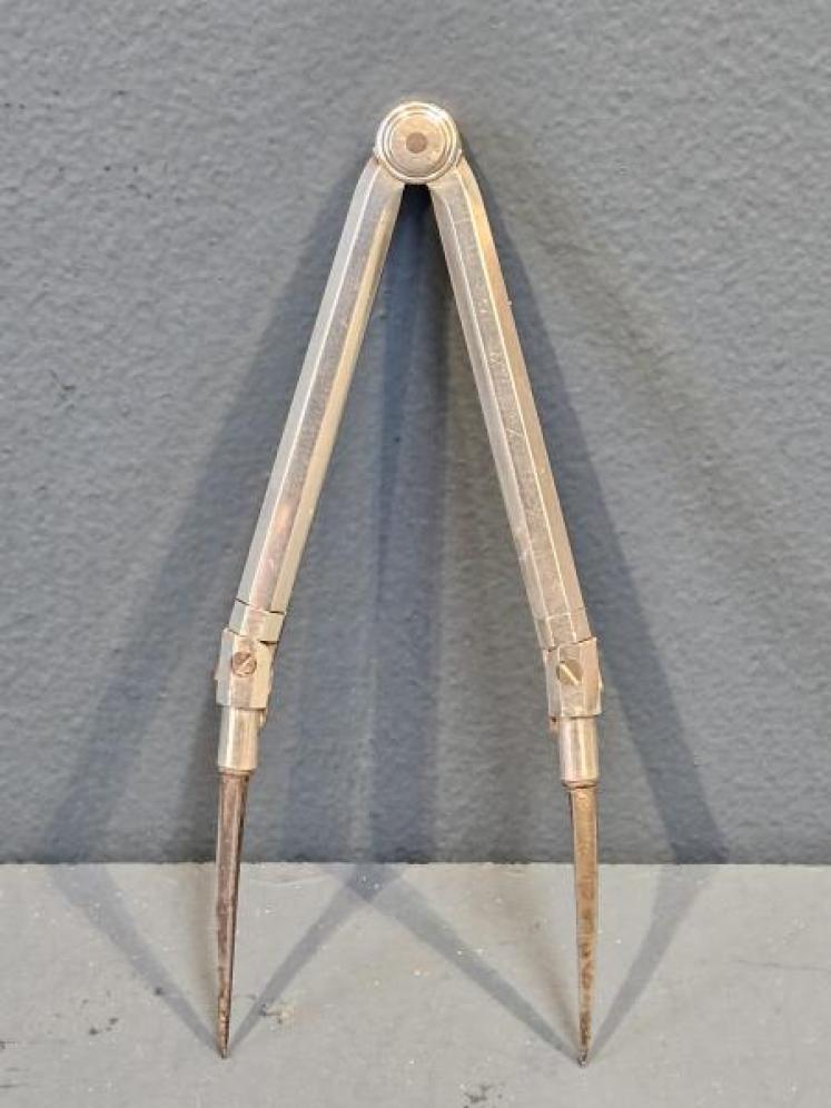 Early Victorian Silver Draughtsman Dividers  - Image 6