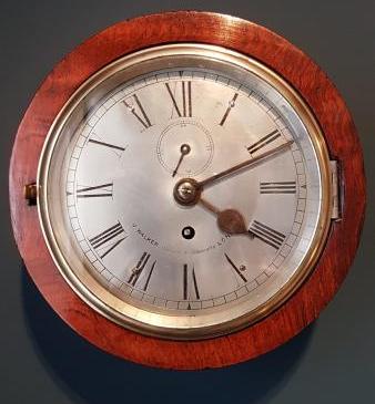 Victorian Fusee Library Clock