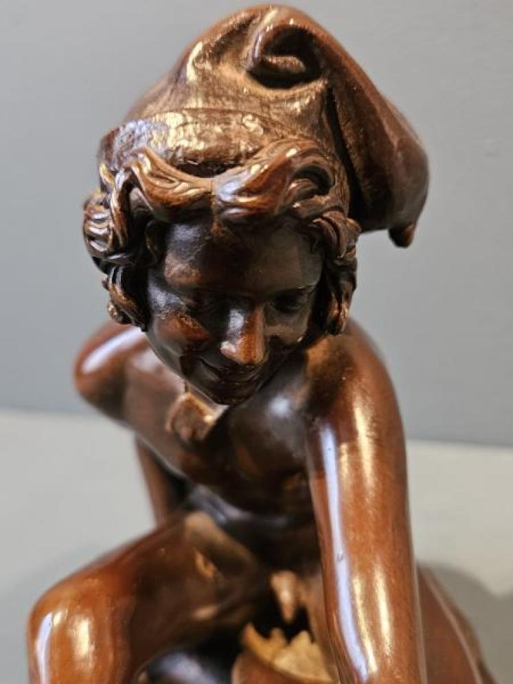 Victorian Neapolitan Bronze of a Fisherman  - Image 2
