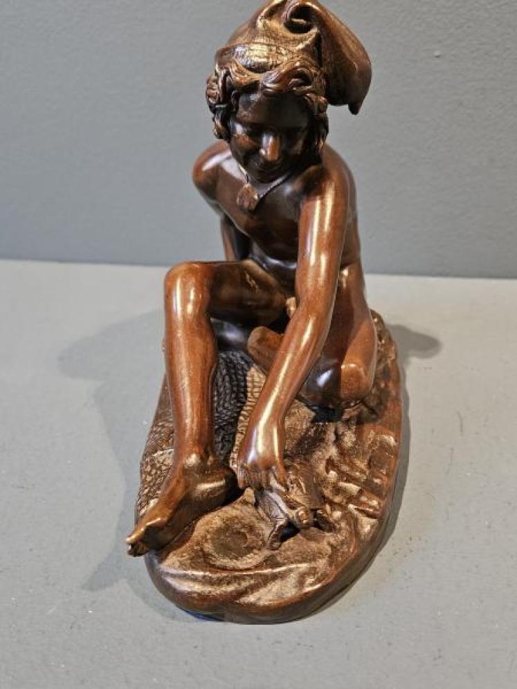 Victorian Neapolitan Bronze of a Fisherman  - Image 6