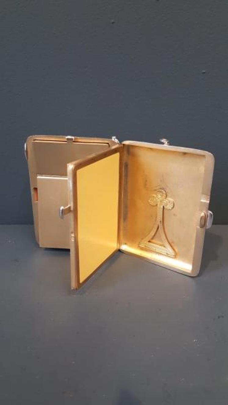 Rare Silver Card, Pencil, Compact, Mirror Combination  - Image 1