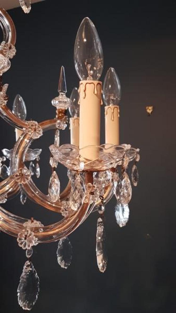 Superb Edwardian Cut Crystal Chandelier  - Image 7