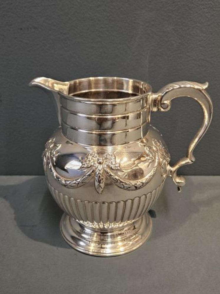 Large Edwardian 400g Silver Jug - Image 1