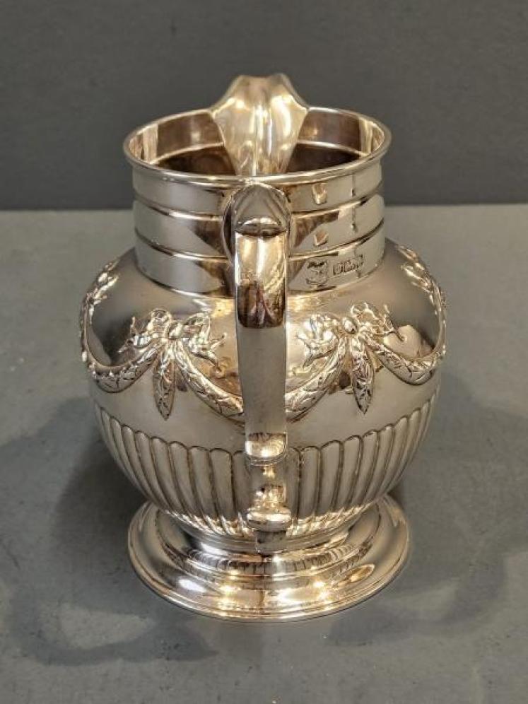 Large Edwardian 400g Silver Jug - Image 3
