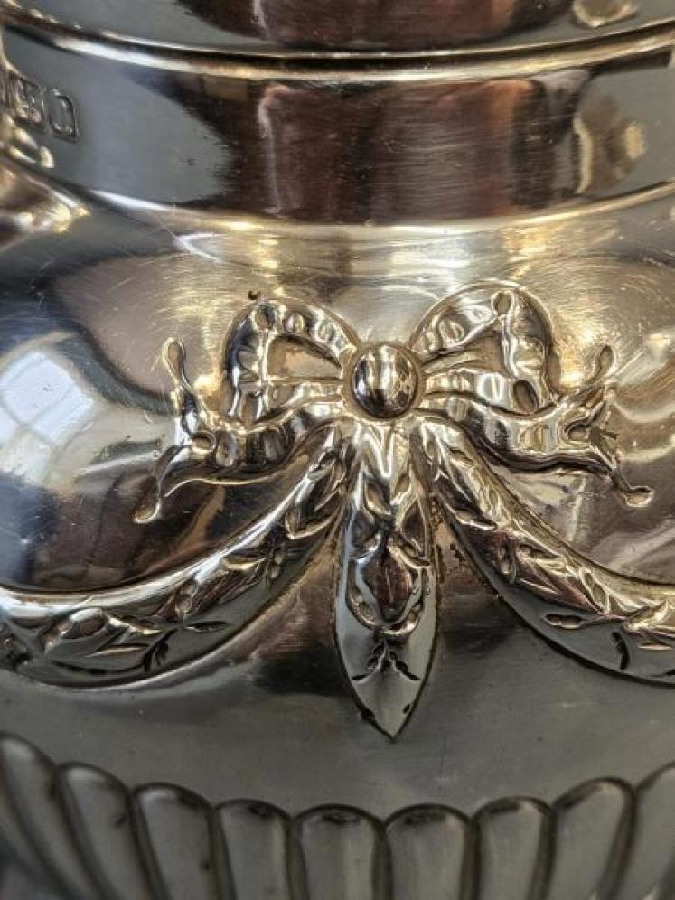Large Edwardian 400g Silver Jug - Image 4