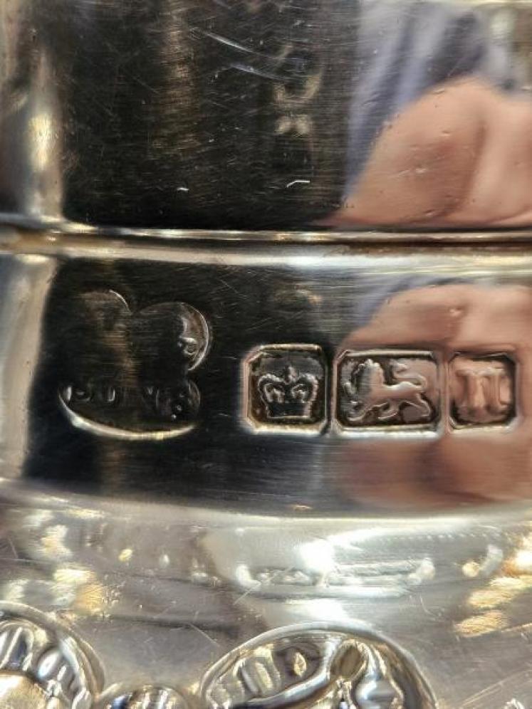 Large Edwardian 400g Silver Jug - Image 5