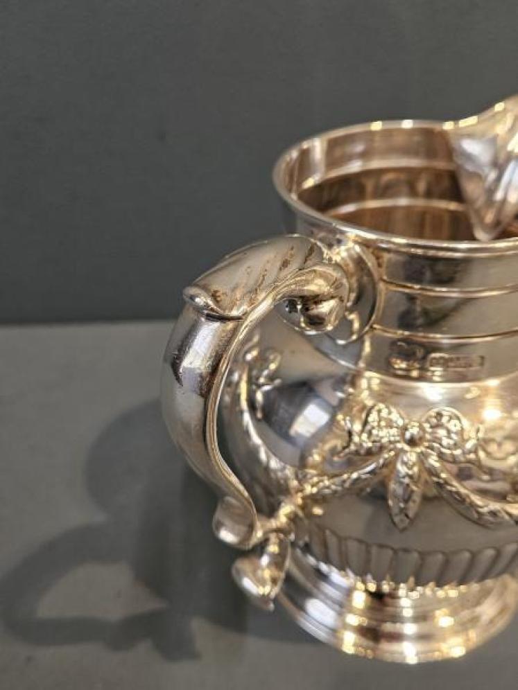 Large Edwardian 400g Silver Jug - Image 6
