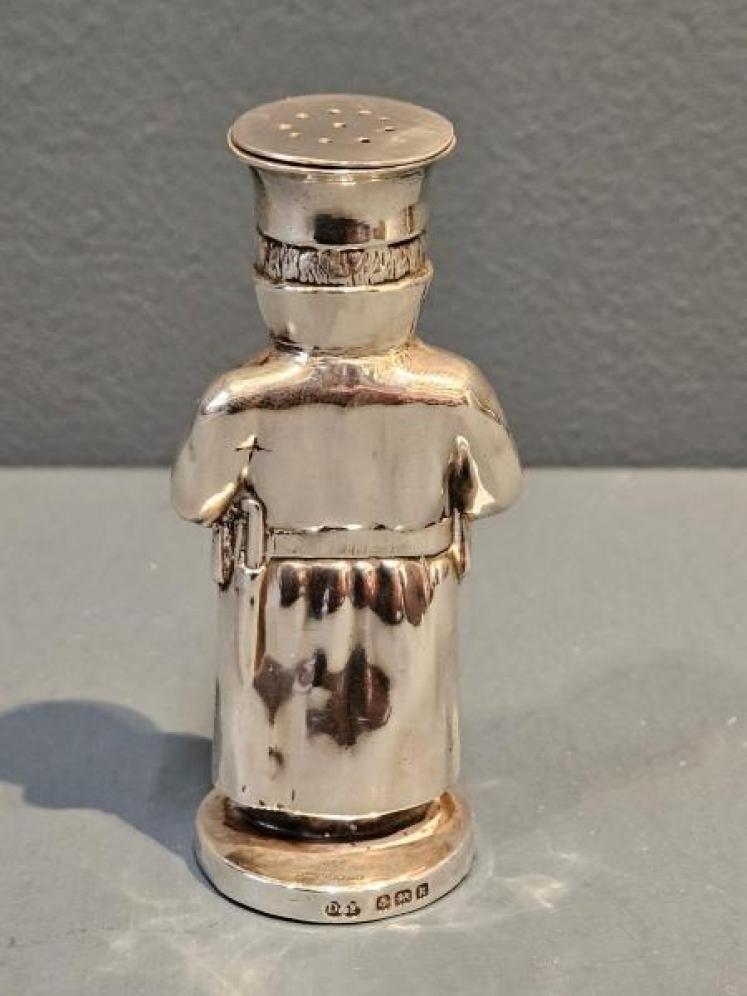Rare Edwardian Silver Soldier Pepper Pot  - Image 2