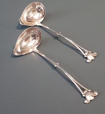 Pair of Silver Ladles by Georg Jensen