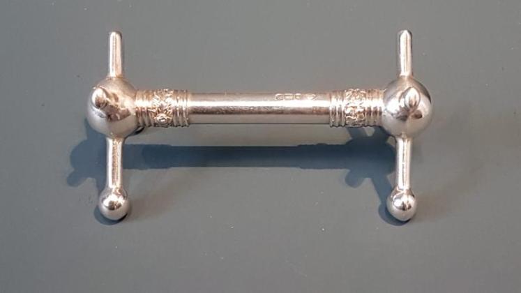 Matching Pair of Solid Silver Knife Rests - Image 3