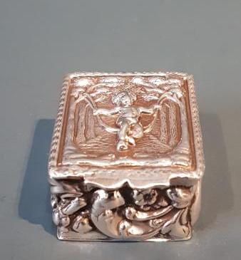 Unusual Victorian Silver Single Ring Box
