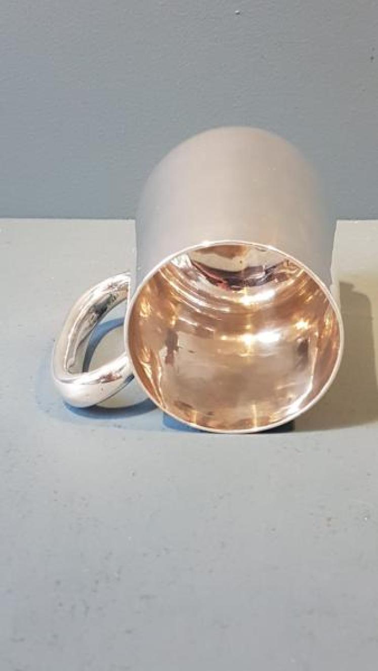Victorian Silver Pint Tankard - Image 4