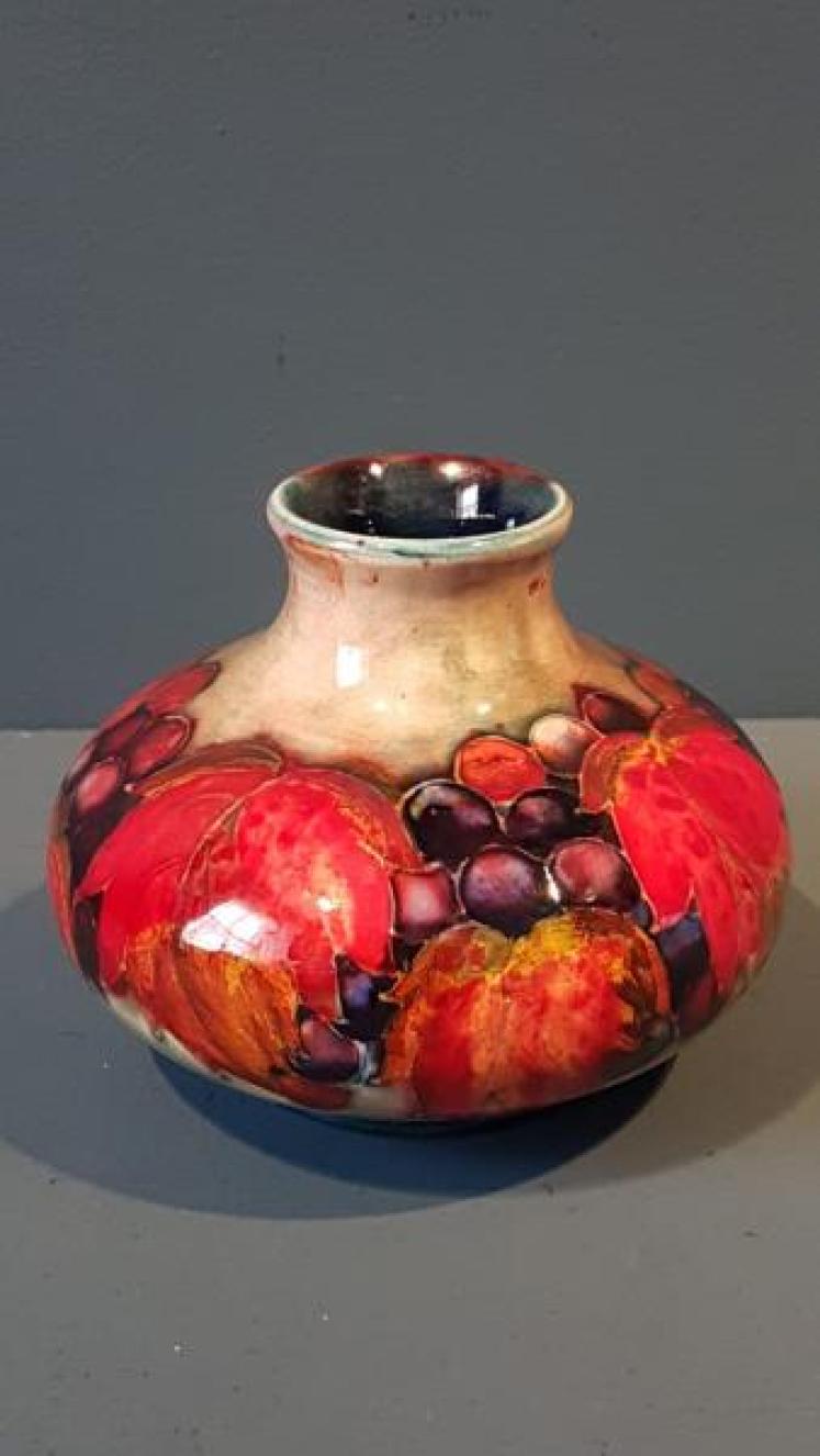 Moorcroft Leaf and Berries Flambe Vase - Image 1