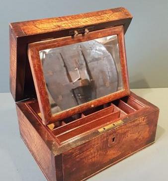 Georgian Ash and Pollard Oak Travelling Box
