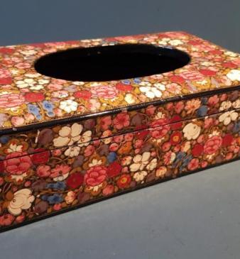 Superb 1930's Kashmiri Tissue Box