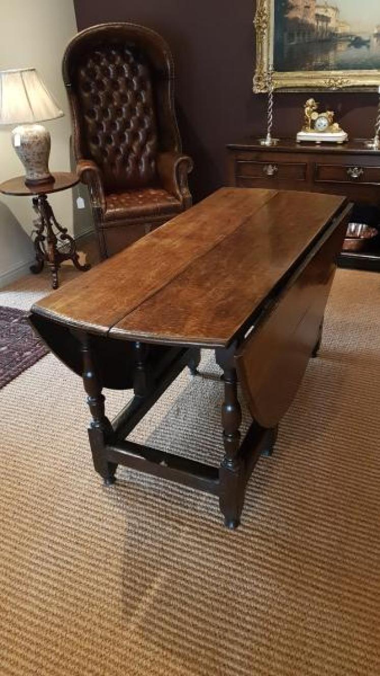8 Seater George II Oak Oval Table - Image 2