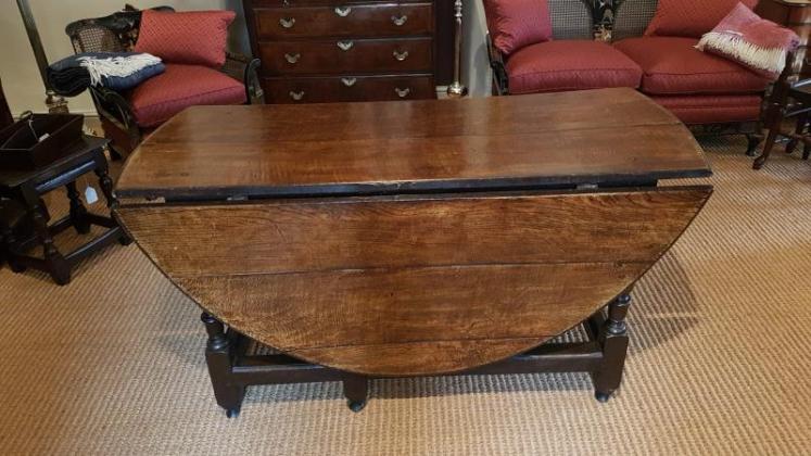 8 Seater George II Oak Oval Table - Image 4